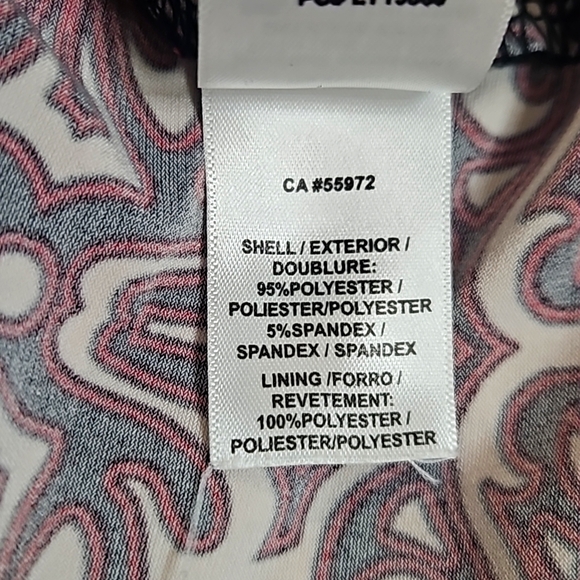 Laundry by Shelli Segal Red and Black Geometric Print Mini Dress Size 6 - Picture 10 of 12